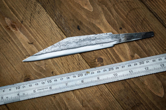 Handcrafted Multi-Bar Forge-Welded Viking/Anglo-Saxon Seax blade - Historical Reproduction from Pitstone Forge