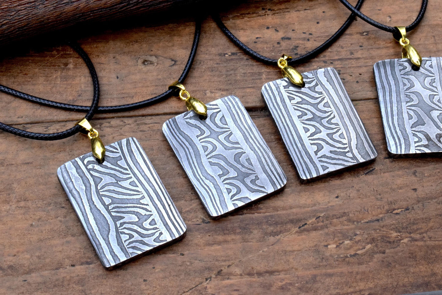 Handcrafted Multi-Bar Forge Welded Pendant – Unique Patterned Necklace from Pitstone Forge Anglo Saxon/Viking