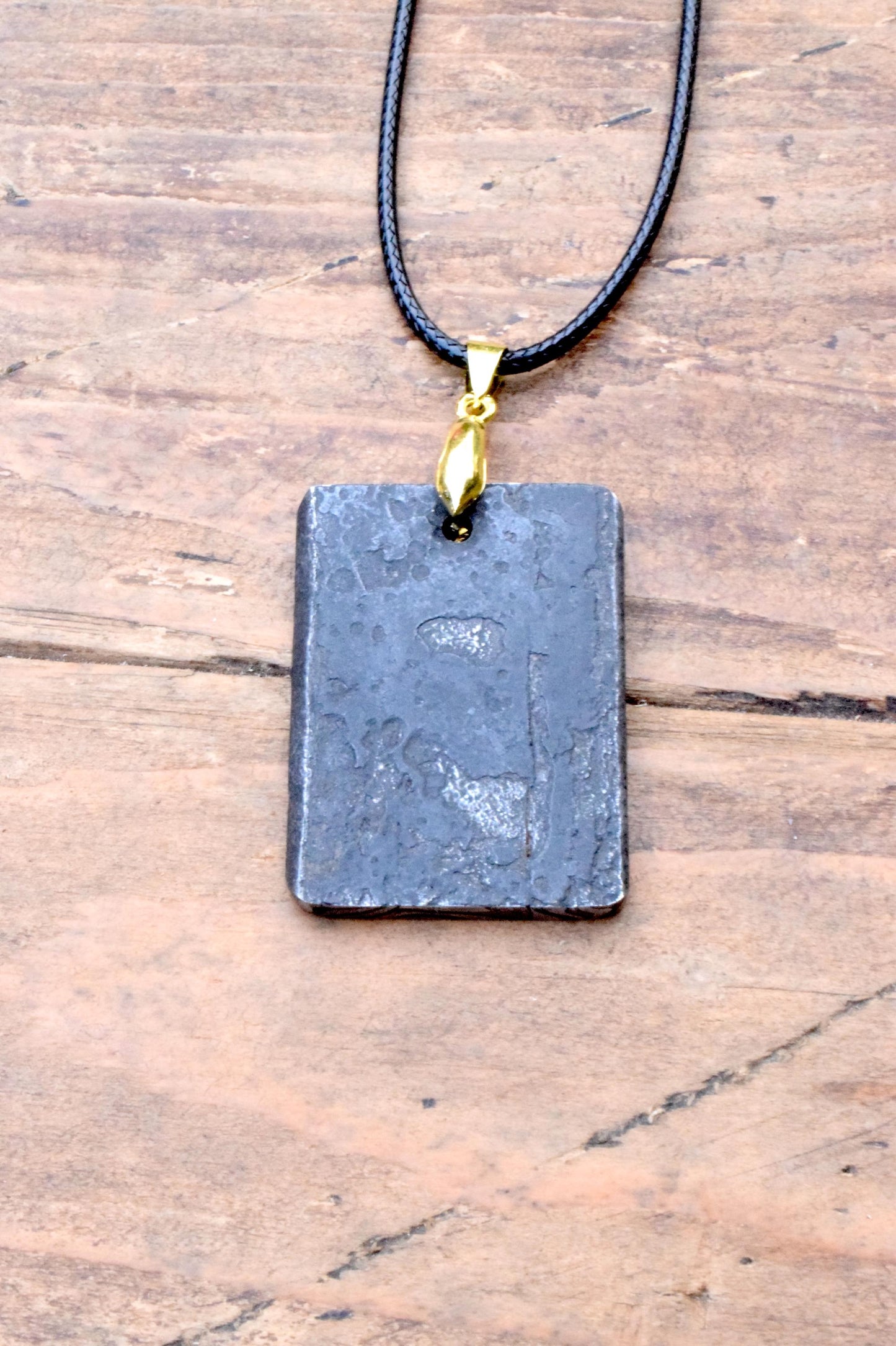 Handcrafted Multi-Bar Forge Welded Pendant – Unique Patterned Necklace from Pitstone Forge Anglo Saxon/Viking