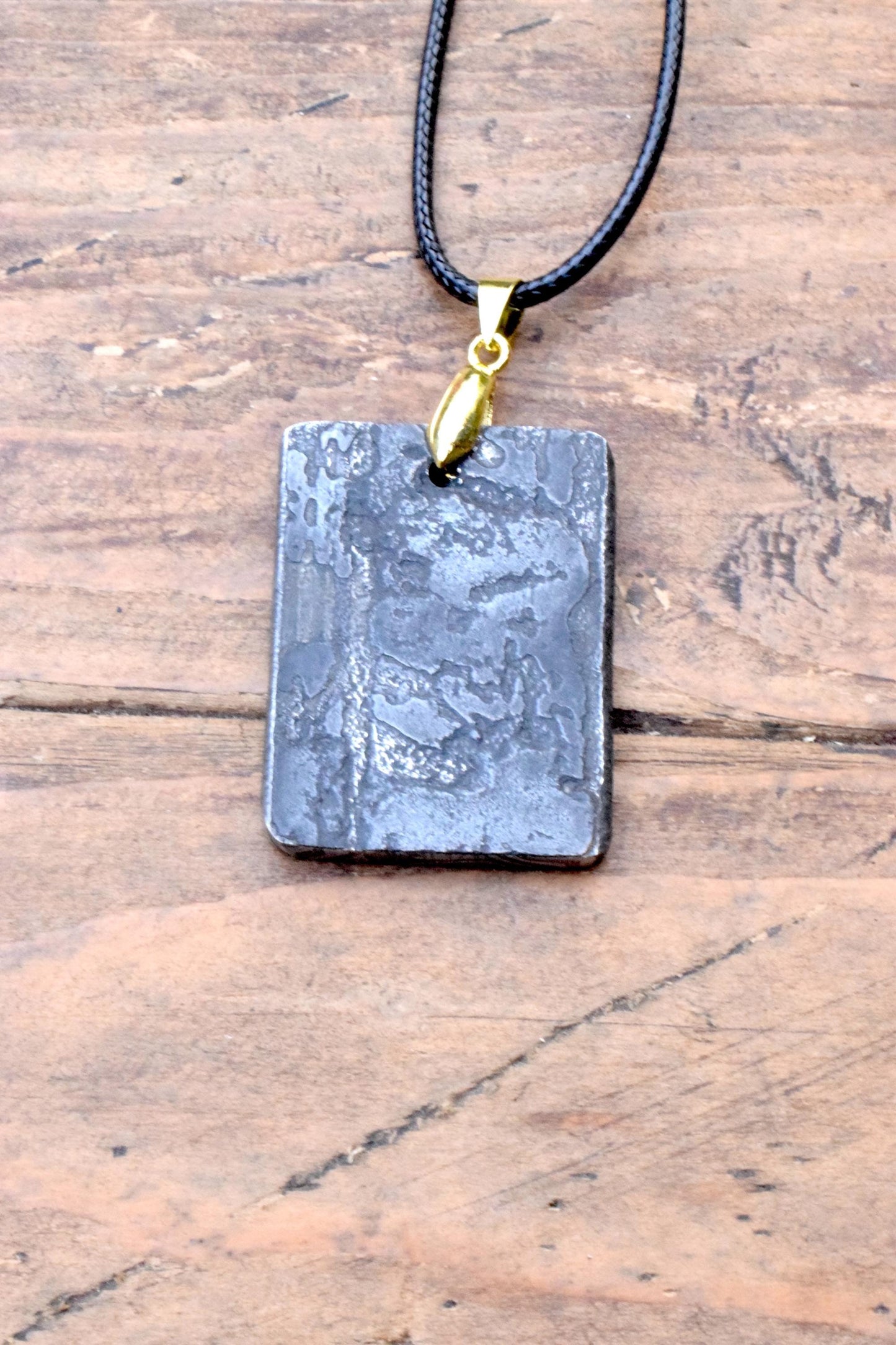 Handcrafted Multi-Bar Forge Welded Pendant – Unique Patterned Necklace from Pitstone Forge Anglo Saxon/Viking